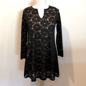 Nally & Millie Black Lace Dress